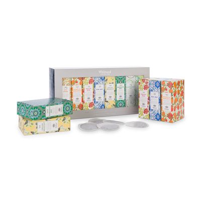 Whittard of Chelsea | The Tea Discovery Collection Gift Set | Suitable for Vegans & Vegetarians | A selection of 8 Black, Green & White Teas | 8 x 20 eco Tea Bags