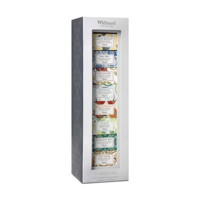 Whittard of Chelsea | Tea Discoveries A Taste of Tea| Gift Set For Men & Women | Collection of Black & Green Teas | Suitable for Vegans & Vegetarians | - 8 Flavours x 5 Teabags
