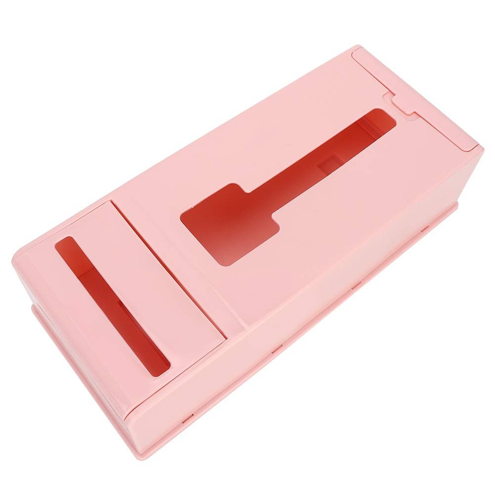 Alvinlite Garbage Bag Dispenser Trash Bag Organizer Wall-Mounted Plastic Bag Dispenser for Store Garbage Bags Shopping Bags Shoe Covers(Pink)