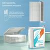 Dental Floss Picks Dispenser Fast Replenishment Refill Box-200 Count Dental Flossers- Replenish in A Second-No Shred or Break Toothpicks-Smooth for Teeth Cleaning view 2