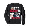 Kawaii Japanese Ramen Noodles Eat Sleep Anime Repeat Anime Sweatshirt view 1