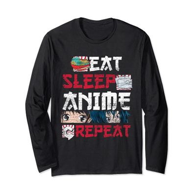 Kawaii Manga Japanese Ramen Noodles Otaku Foodie Anime Long Sleeve T-Shirt