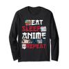 Kawaii Manga Japanese Ramen Noodles Otaku Foodie Anime Long Sleeve T-Shirt view 1