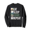 Kawaii Food Ramen Noodles Japan Eat Sleep Anime Repeat Anime Sweatshirt view 1