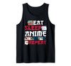 Kawaii Japanese Ramen Noodles Eat Sleep Anime Repeat Anime Tank Top view 1