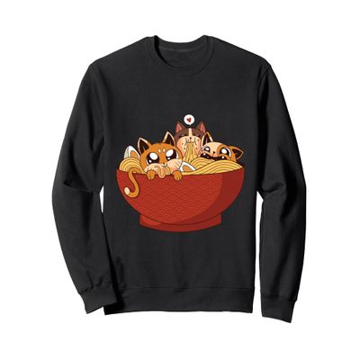 Cats Japanese Ramen Noodles Sweatshirt