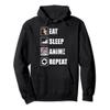 Kawaii Manga Japanese Ramen Noodles Foodie Otaku Anime Pullover Hoodie view 1