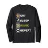 Kawaii Japanese Food Ramen Noodles Otaku Manga Anime Long Sleeve T-Shirt view 1