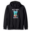 But First Ramen Baphomet Noodle Soup Zip Hoodie