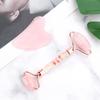Jade Roller Facial Face Jade Massage Roller Rose Quartz Scraper Jade Massager Tools-Single Set no Box view 3