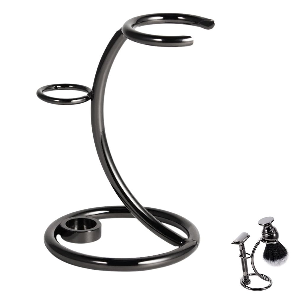 Ncheli Razor Shaving Brush Stand,Shaving Razor and Brush Stand Safety Razor Stand Shaving Razor Brush Holder Razor and Brush Stand for Safety Razor Storage Shave Brush Holder