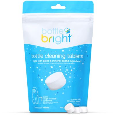 Bottle Bright Bulk Pack (78 Tablets) - Water Bottle, Container & Hydration Pack Cleaning Tablets - Fresh and Clear - Safe and Free of Harmful Ingredients