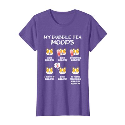 Shiba Inu Bubble Tea for a Kawaii Japan Friends Boba Tea T-Shirt
