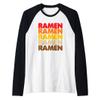 Ramen Ramen Ramen Vintage 70s Asian Noodles Love Raglan Baseball Tee view 1