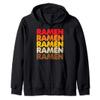 Ramen Ramen Ramen Vintage 70s Asian Noodles Love Zip Hoodie view 1