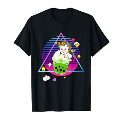 Unicorn Bubble Tea for a Kawaii Japan Friends Boba Tea T-Shirt