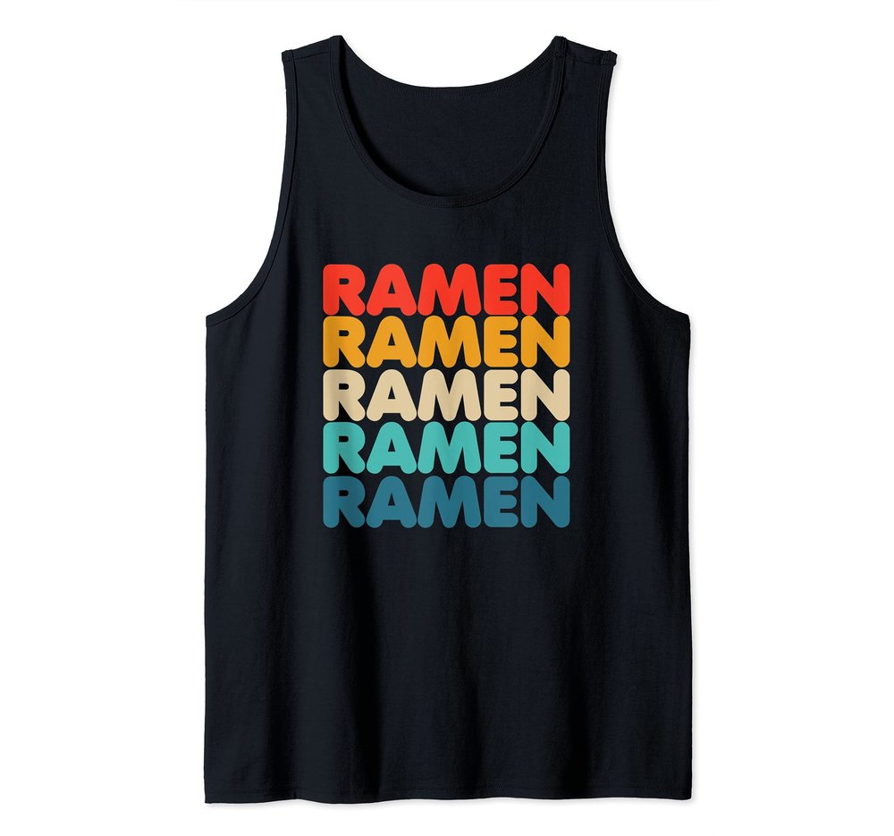Ramen Ramen Ramen Vintage 70s Asian Noodles Love 2 Tank Top