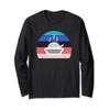Cool Retro Sunset Japanese Ramen: Food Lover Asian Noodles Long Sleeve T-Shirt view 1