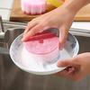 JIANGLAI 1Pc Round Sunflower Shaped Kitchen Cleaning Sponge Brush Tableware Glass Wash Dishes Sponge Scouring Pads Rag Dishcloth view 1
