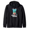 Anime Ramen Baphomet Zip Hoodie view 1