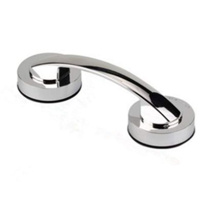 WHLMYH Bathroom,Corridor Stairwell,Safety Rail,Glass Door Handles Suction Cup Bathroom Handrails Sliding Door Handles Safety Handrail,Silver,30Cm