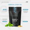 Omega 3 Wild-Caught Fish Oil 2000mg - 660mg EPA 440mg DHA - 90 Softgels - No Additives  Resealable and Recyclable Pouch by Alpha01 view 2