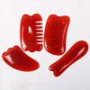 7 Pcs Gua Sha Massage Tool Guasha Gua Sha Board Traditional Scraper Tool for Anti-Aging Natural Stone Aventurine Guasha for Silky Smooth Beautiful Skin view 3
