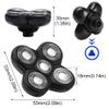 5 Head Shaver Heads, 2PCS Shaver Blade Heads Shaver Replacement for Electric Razor Shaving Bald Tool, Head and Face Electric Razor Shaver Head, Not Fit for Remington Razors and Skull Rotary Razors view 2