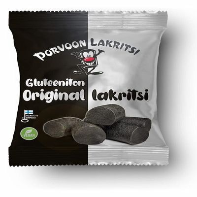 2x150g Porvoon Lakritsi liquorice glutenfree and vegan candy bags