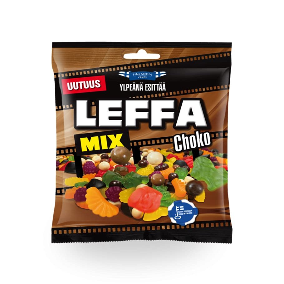 5 x 325g Finlandia Candy Leffamix choco assorted sweets with chocolate