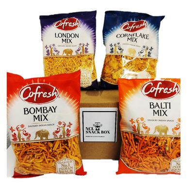 Cofresh Mix Bundle of 4 Flavours - Cofresh Bombay Mix, Cofresh Cornflake Mix, Cofresh London Mix, Cofresh Balti Mix - By NCL Snacks