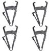 ANCLLO 4pcs Personal Body Fat Caliper and Measuring Tape, Black Fat Tester for Fat Reduction, Lose Weight, Fitness, Analyzer and Accurately Measuring BMI view 1