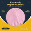 100 x Paper Napkins Rose Pink Disposable Serviettes Recyclable Tissue 2-Ply 33cm for Catering Wedding Birthday Parties Supply Venuscello view 4