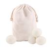 wool Dryer Balls, Reusable Tumble Dryer Balls 100% Organic New Zealand Wool Handmade, Natural Fabric Softener Alternative, Reduce Wrinkles, Shorten Drying Time, Hypoallergenic, Safe (White, 4pcs) view 1