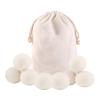 wool Dryer Balls, Reusable Tumble Dryer Balls 100% Organic New Zealand Wool Handmade, Natural Fabric Softener Alternative, Reduce Wrinkles, Shorten Drying Time, Hypoallergenic, Safe (White, 8pcs) view 1