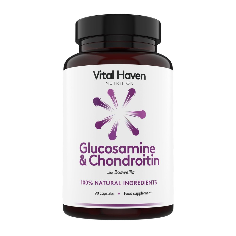 Vital Haven 3-in-1 Mobility Supplement - Glucosamine + Chondroitin + Boswellia - 100% Natural - UK Made