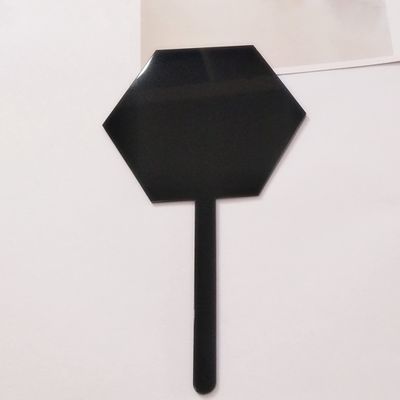 12PCS Blank Hexagon Acrylic Cake Toppers, Personalised Cake Topper, DIY Cake Topper, Cake Topper Blanks for Wedding, Birthday Festival Party Cake Decorations (Black Acrylic)