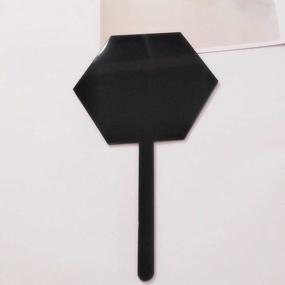 12PCS Blank Hexagon Acrylic Cake Toppers, Personalised Cake Topper, DIY Cake Topper, Cake Topper Blanks for Wedding, Birthday Festival Party Cake Decorations (Black Acrylic)