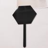 12PCS Blank Hexagon Acrylic Cake Toppers, Personalised Cake Topper, DIY Cake Topper, Cake Topper Blanks for Wedding, Birthday Festival Party Cake Decorations (Black Acrylic) view 1