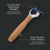 by Amazon Men 5-Blade Razor with Cork Handle and 8 Refills, Silver view 3