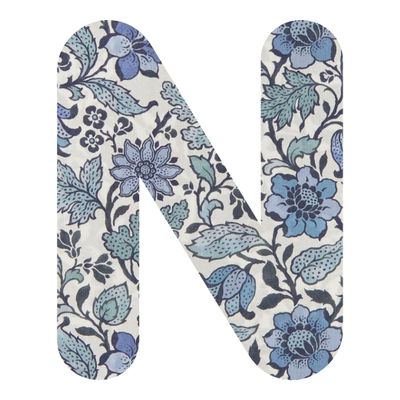 Sew Perfect Liberty Emery Walker A 2 Inch - N 2" Applique - Letters & Numbers, See Pattern Swatch