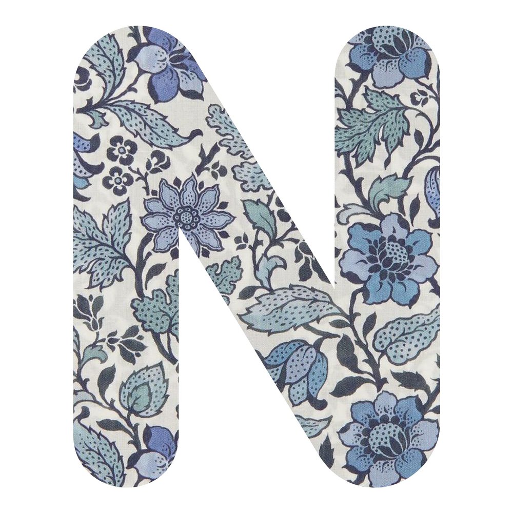 Sew Perfect Liberty Emery Walker A 2 Inch - N 2" Applique - Letters & Numbers, See Pattern Swatch