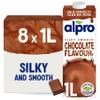 Alpro Chocolate Soya Drink - Plant-Based Long Life Dairy Free & Lactose Free Milk Alternative - 1L (Pack of 8) view 1