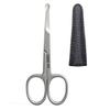 RUBAB MEN Nasal Safety Personal Grooming Scissor for Nose Hair, Beard, Mustache and Eyebrow | Safety Blunt Round Tip & Heavy Duty Non Rusting SS Metal | Travel Friendly view 1