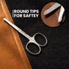 RUBAB MEN Nasal Safety Personal Grooming Scissor for Nose Hair, Beard, Mustache and Eyebrow | Safety Blunt Round Tip & Heavy Duty Non Rusting SS Metal | Travel Friendly view 2