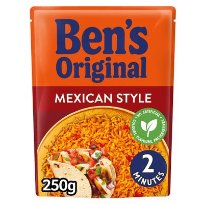 BEN'S ORIGINAL Mexican Style Microwave Rice Pouch 250g - Serves 2