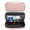 Damero Protective Stethoscope Case Compatible with 3M Littmann/ADC/Omron Stethoscope, Stethoscope Carrying Bag Travel Case for Nurse Accessories, Misty Rose view 1