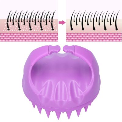 Hair Scalp Massager, Stress Relief BPA Free Shampoo Brush for Hair Growth for Dandruff Removal for Exfoliate(Purple)