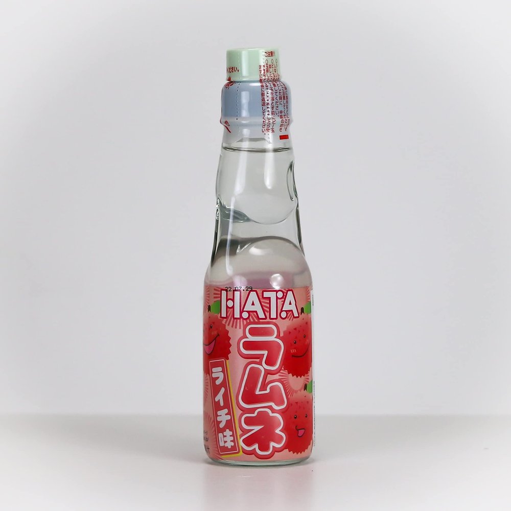 Hatakosen Lychee Ramune, 200ml (3 bottles)