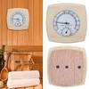 2-in-1 Sauna Hygrothermograph Double Dial Wooden Thermometer Hygrometer for Sauna Room view 2